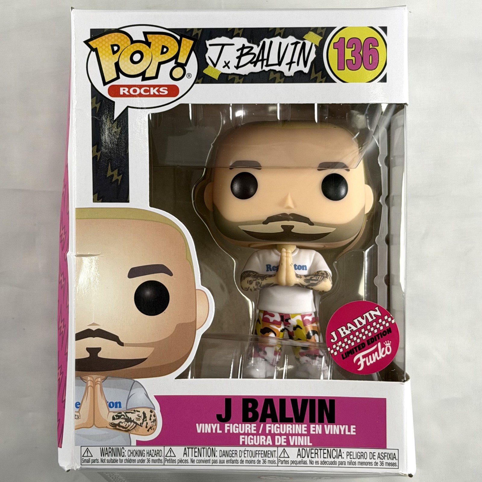 Funko Pop Vinyl: J Balvin - Toy Tokyo ComplexCon (Exclusive) #136 (Box Damage)