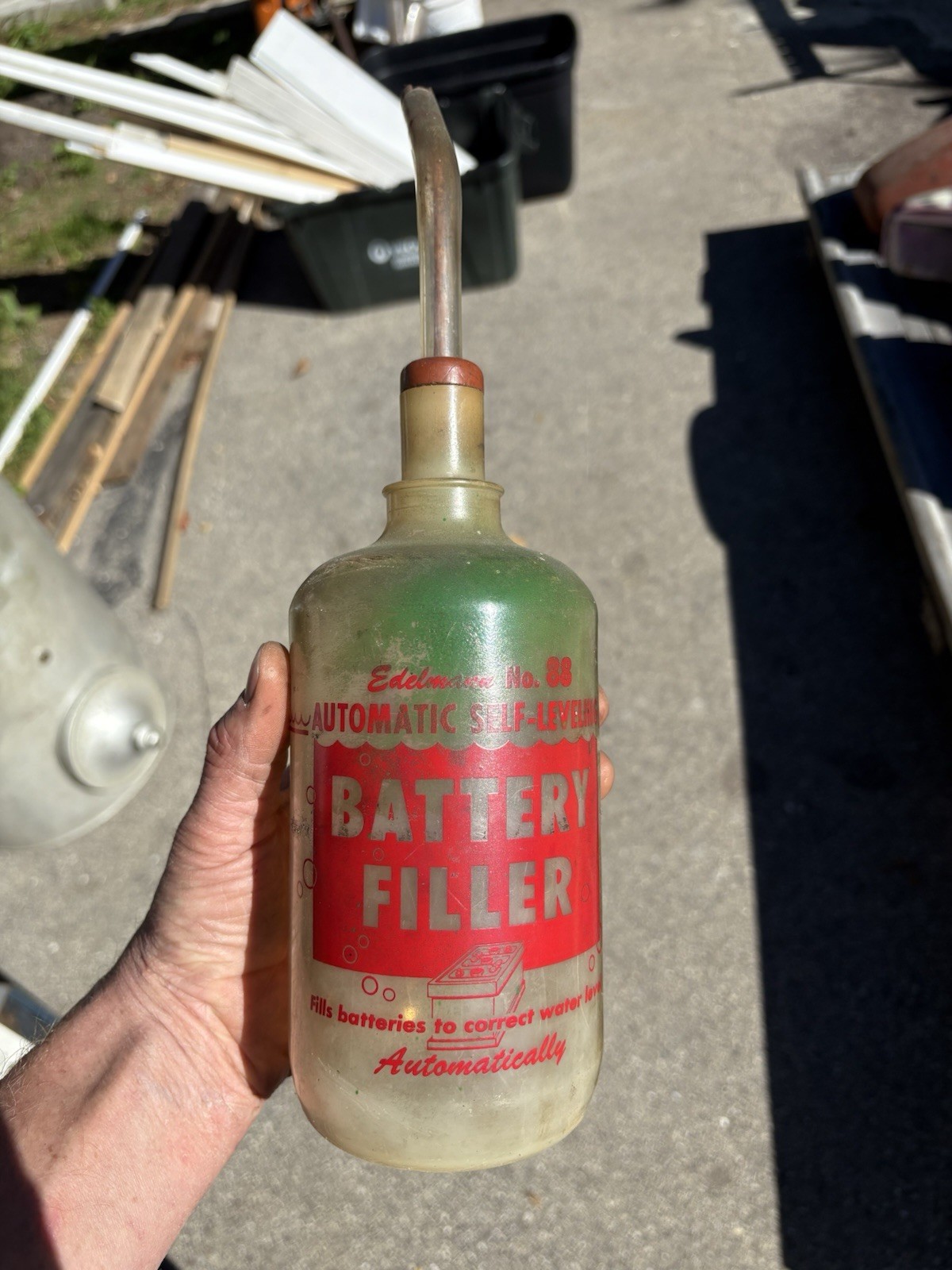 Vintage 1950's EDELMANN & CO. Bottle Battery Tester Service Station