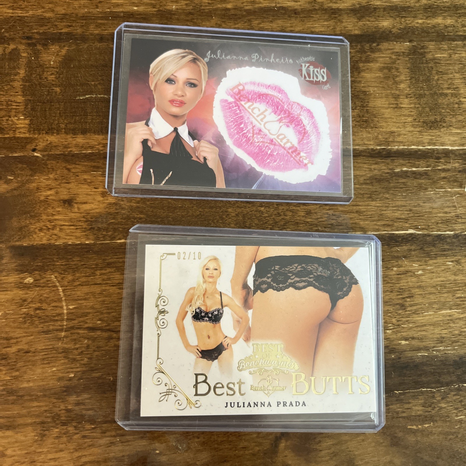 Juliana Prada Benchwarmer 2021  Best Butts 2/10 & 2005 Kiss Authentic Card