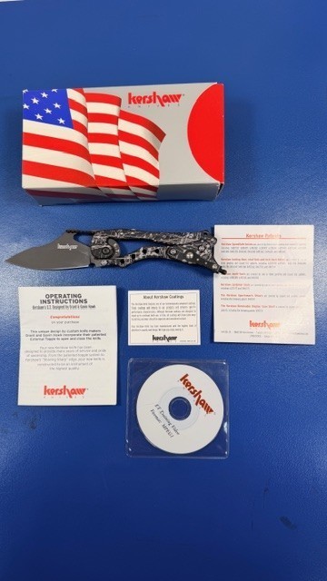 Rare Kershaw E.T. 1900 Grant & Gavin Hawk CAMO MIB Never Used w/ Box Papers