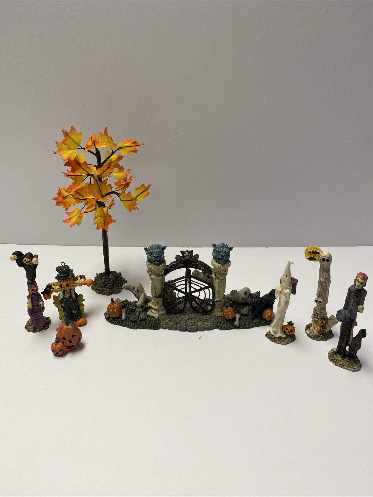 Vintage Halloween Miniature Figurines Set Of Eight