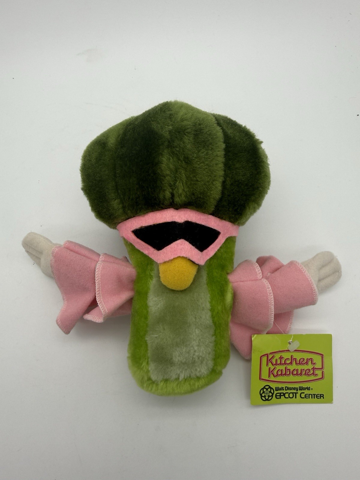 Vintage 1982 EPCOT Center Kitchen Kabaret Mr. Broccoli Plush w/ Tag Disney