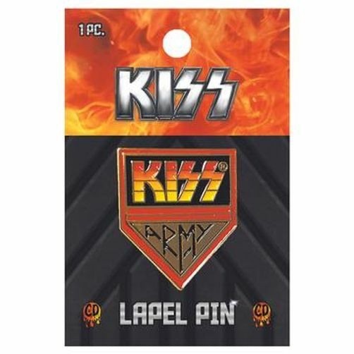 Official KISS Army Metal Lapel Pin Badge NEW ON CARD