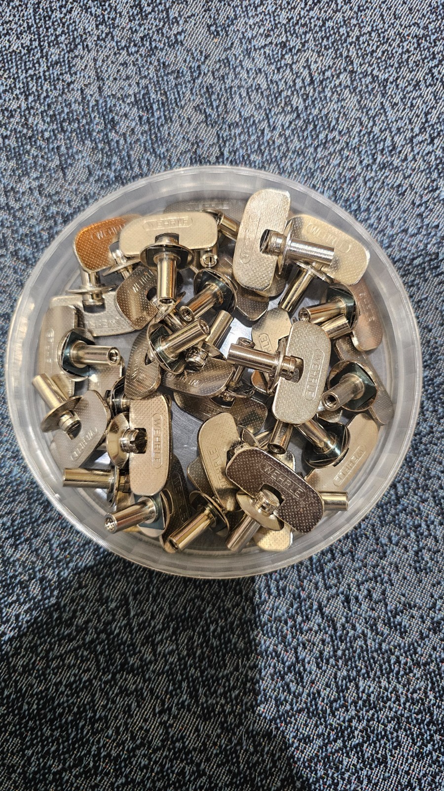 Vintage WEHRLE ALARM KEY 40 PIECES