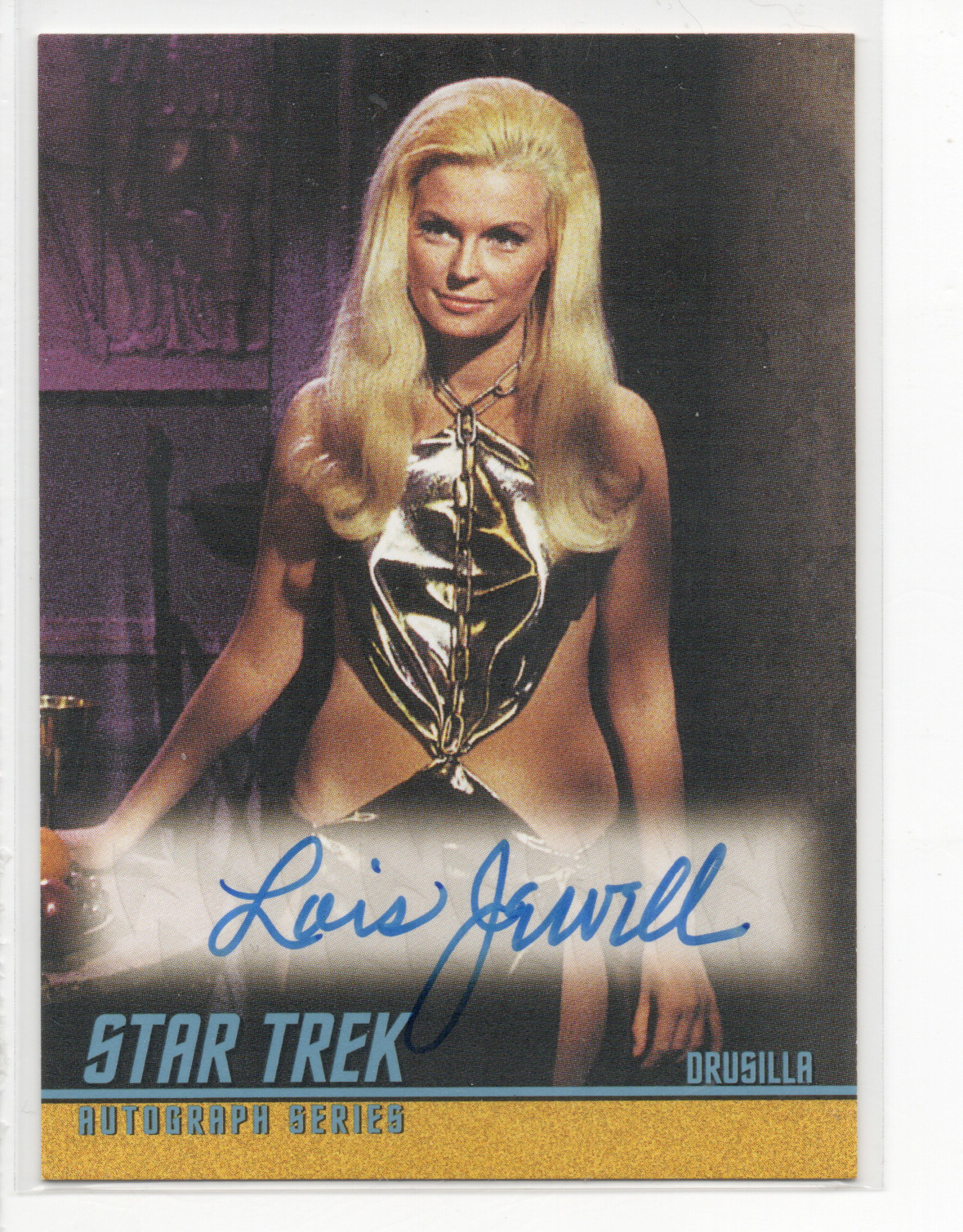 STAR TREK TOS QUOTABLE LOIS JEWELL AUTOGRAPH CARD A100