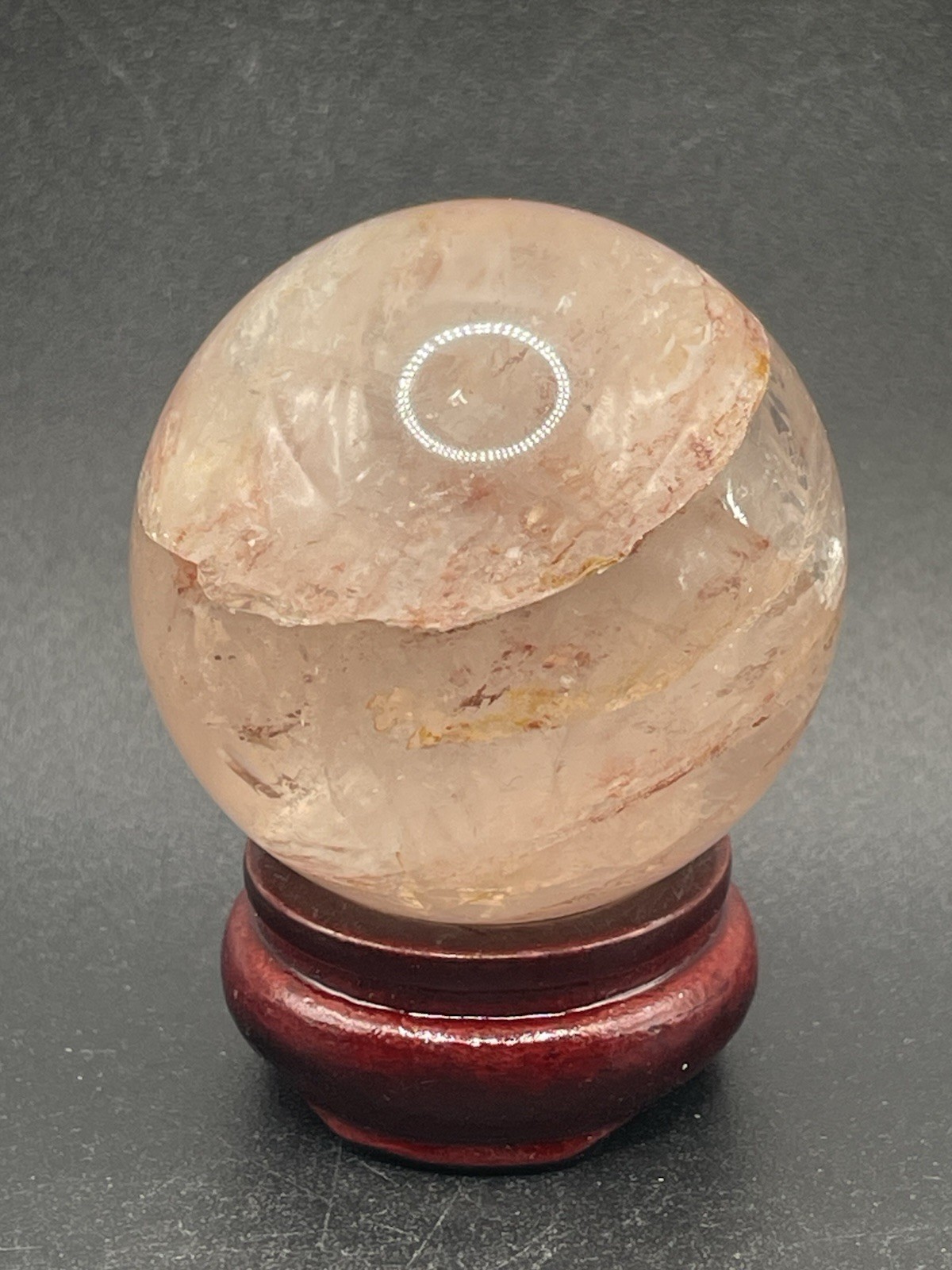 Ferruginous Quartz Sphere 122g