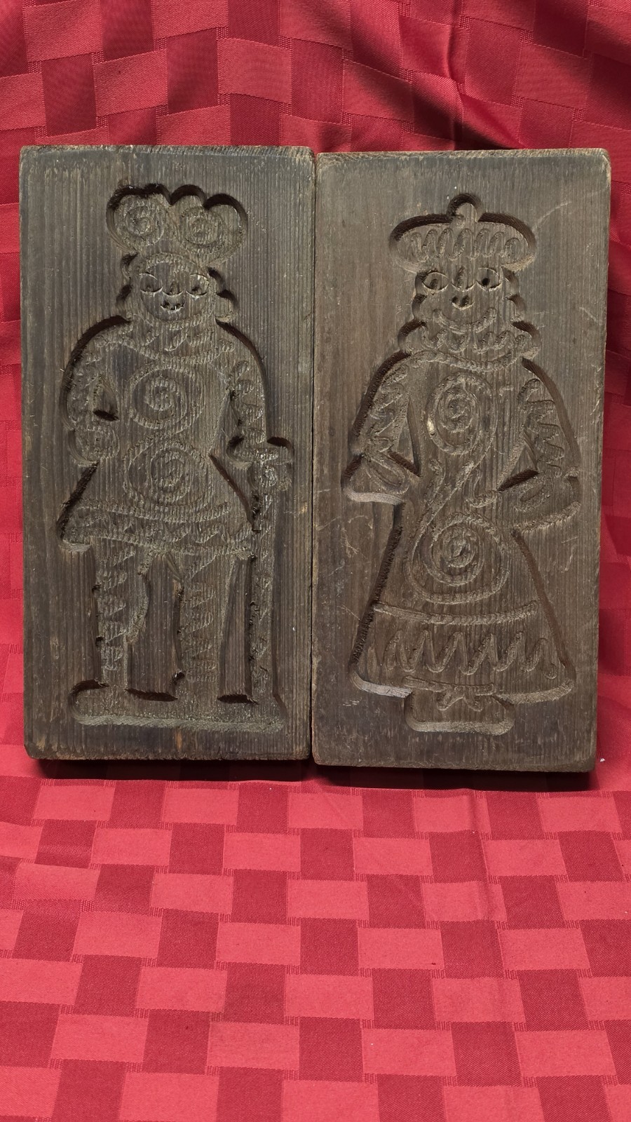 Vintage Wooden Dutch Folk Art Cookie Mold Spiced Cookie, Springerle, 11,2\\4\