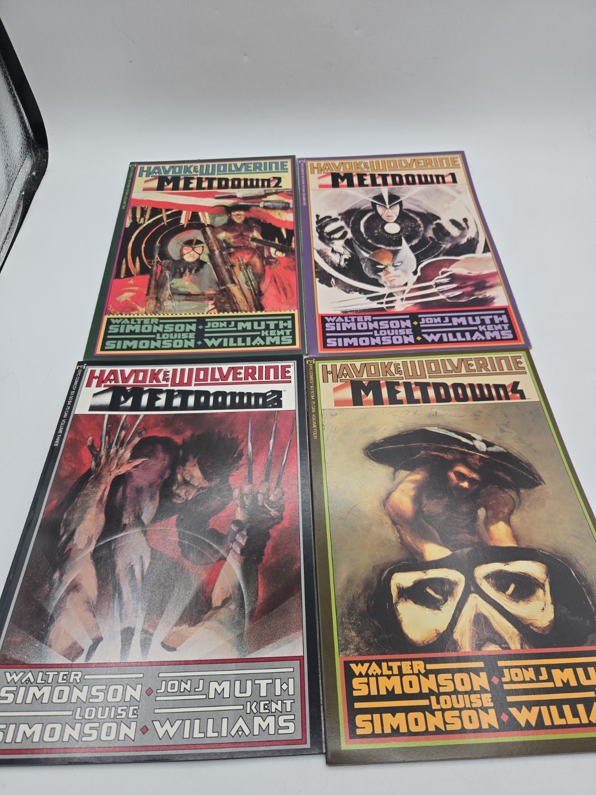 Havok and Wolverine Meltdown #1-4 Complete Set Marvel Epic Comics not graded 