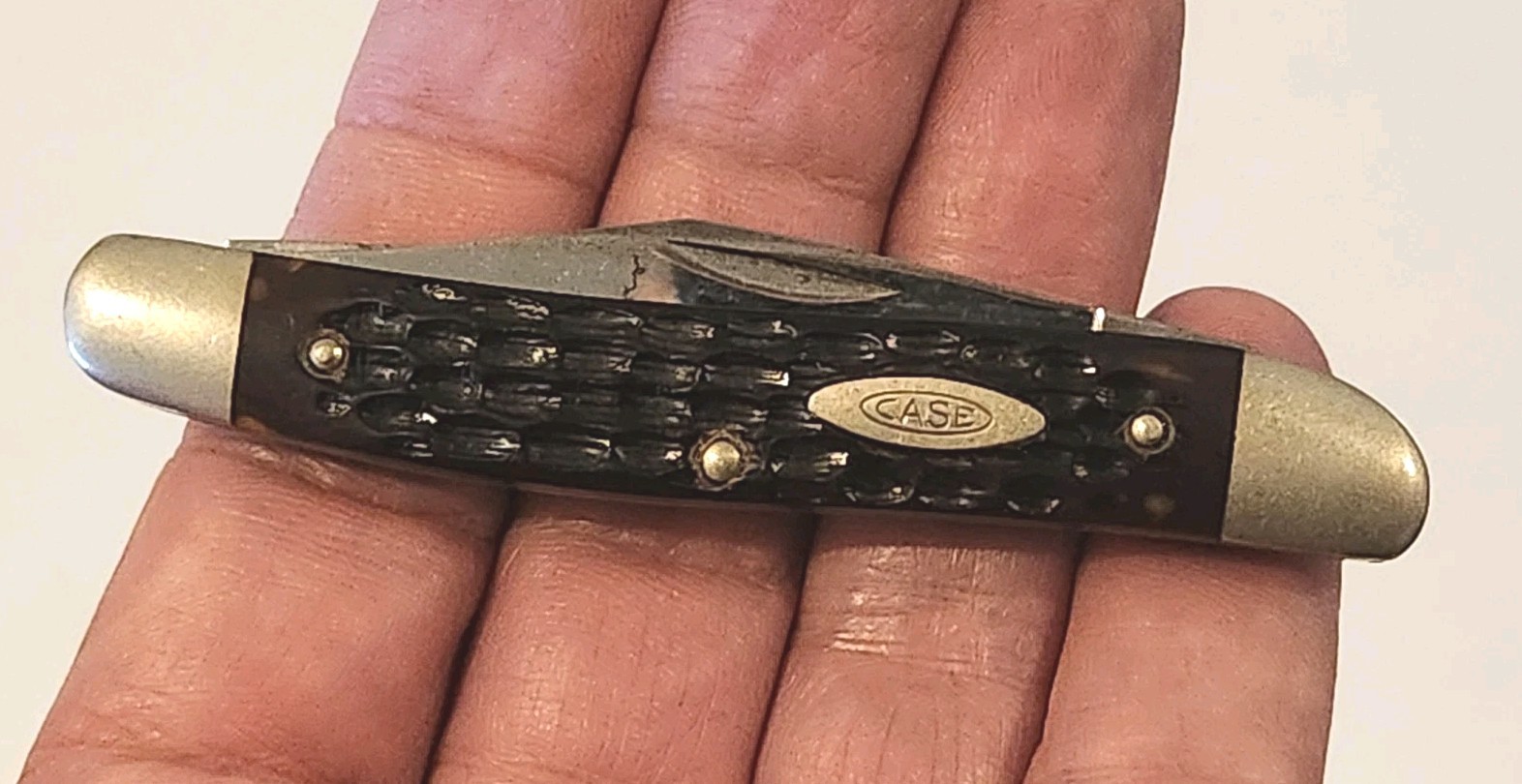 Vintage Case XX 06244 2 Blade Pocket Knife  7 Dot
