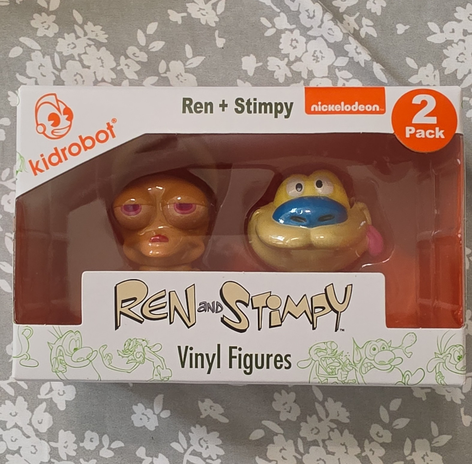 Kidrobot Ren & Stimpy Nickelodeon Vinyl Figure 2-Pack Boxed 2023 MPN 355K120522