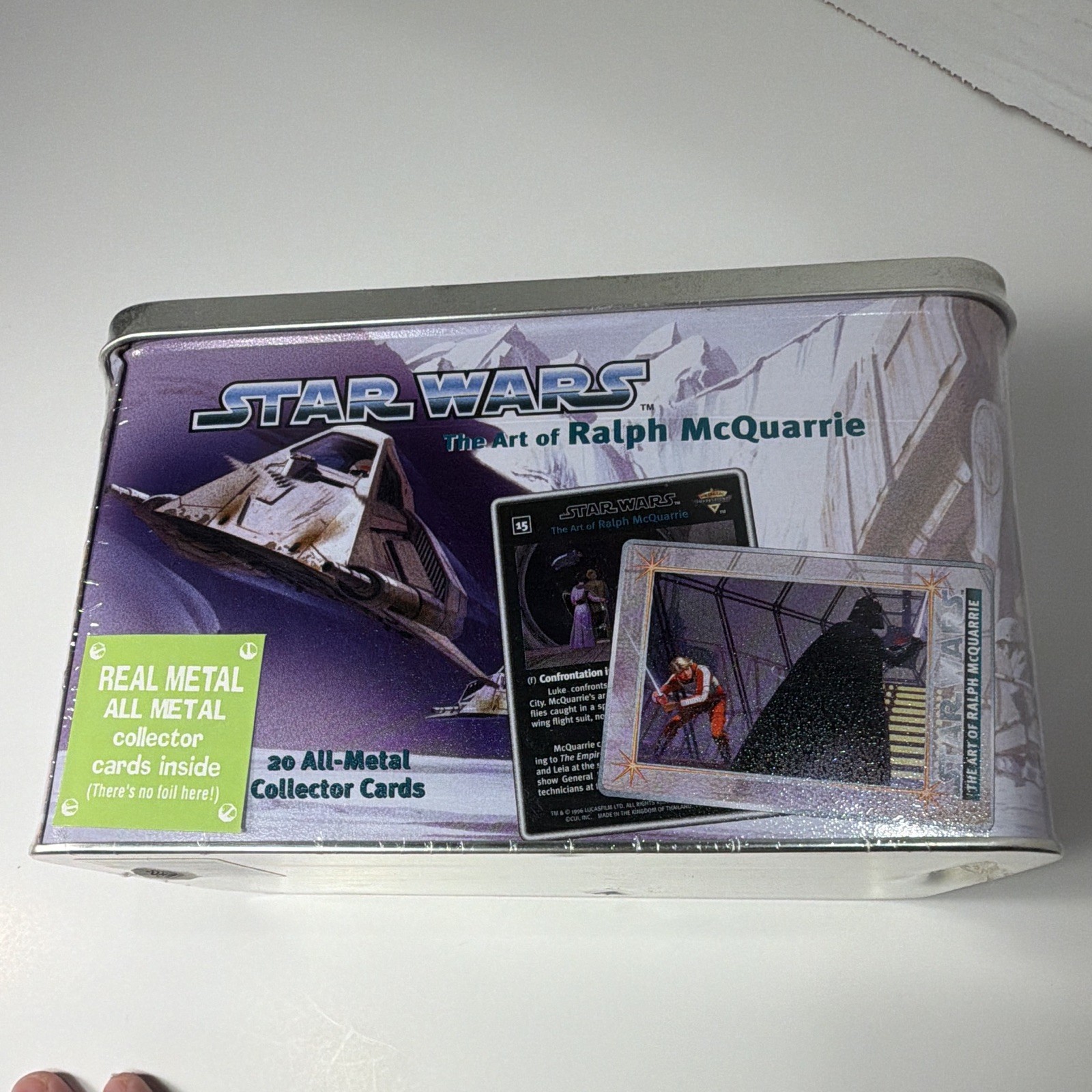 Star Wars Art of Ralph McQuarrie Metal Tin Box 20 1996 - Metallic Impressions 