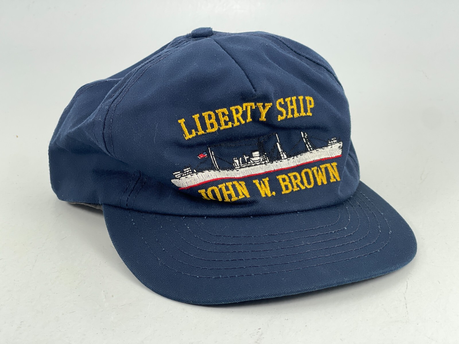 Vintage Militaria USN US Navy LIBERTY SHIP JOHN W BROWN Hat Cap Military Uniform