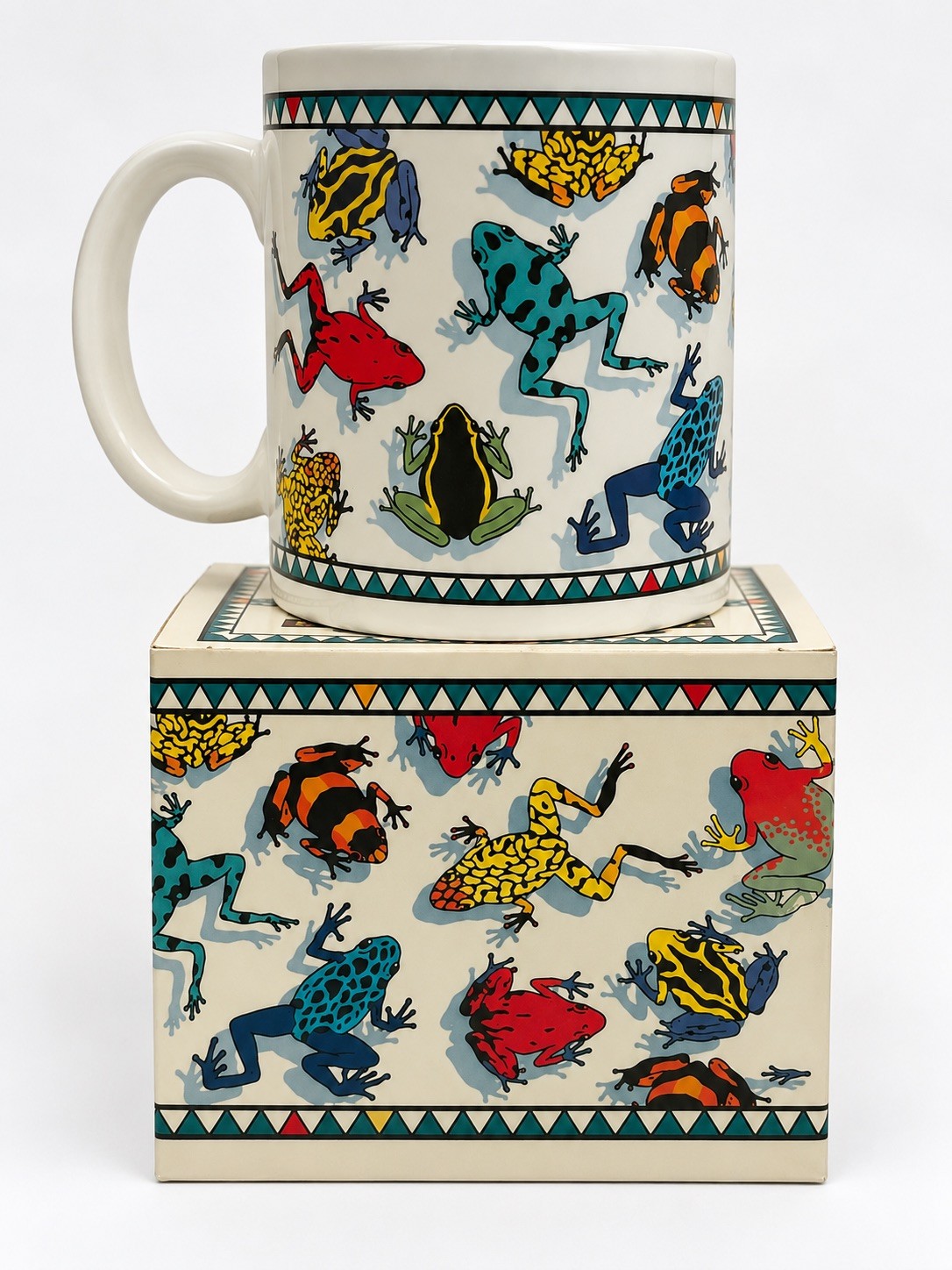 Frog Coffee Mug Cup 1992 Dan Gilbert Art Vintage DaMert  Company San Leandro CA