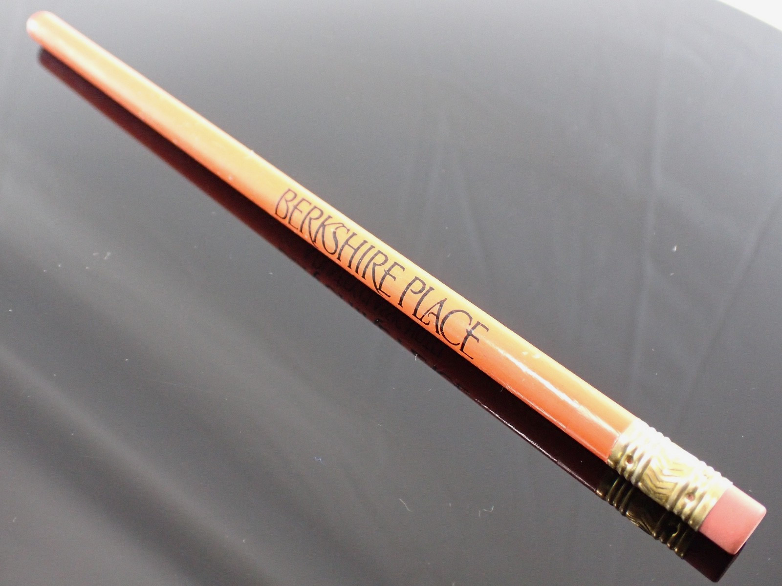 Vintage Pencil Berkshire Place Dunfey Classic Hotel NYC Orange w/ Eraser 1979-80