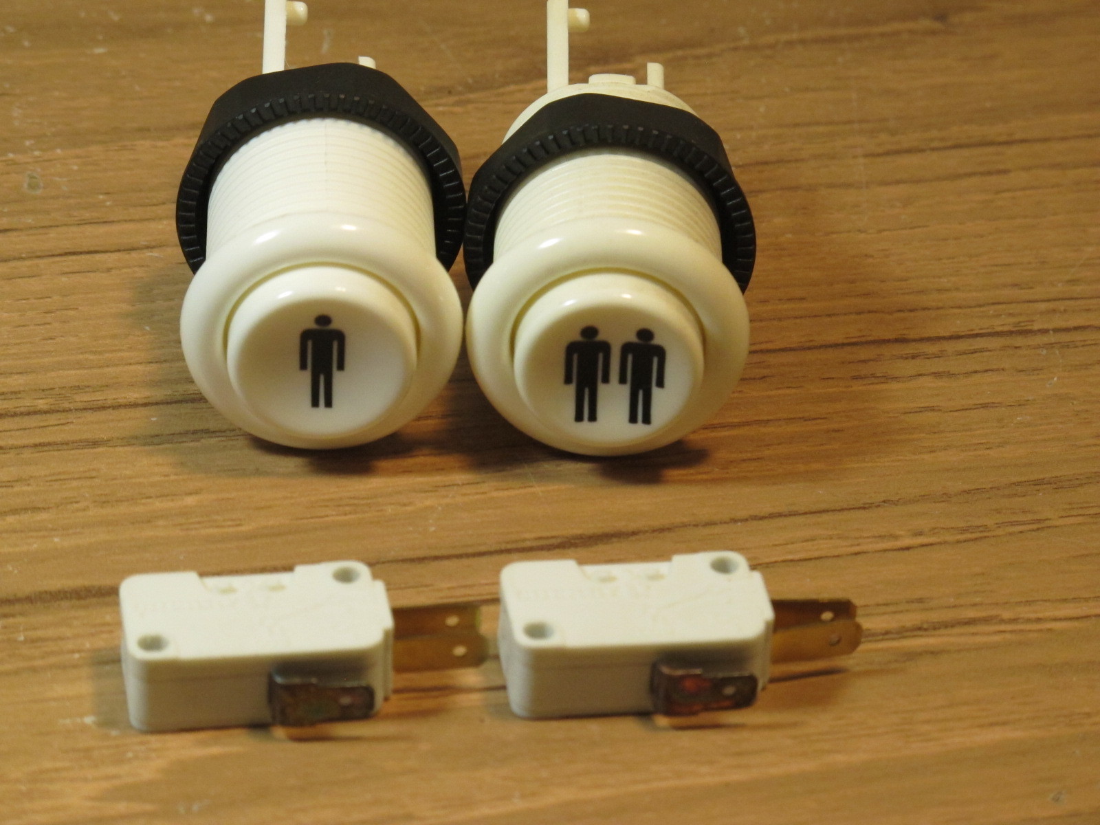 NOS Set of 1 & 2 Player Happ Controls arcade button CHERRY Switch ships from USA
