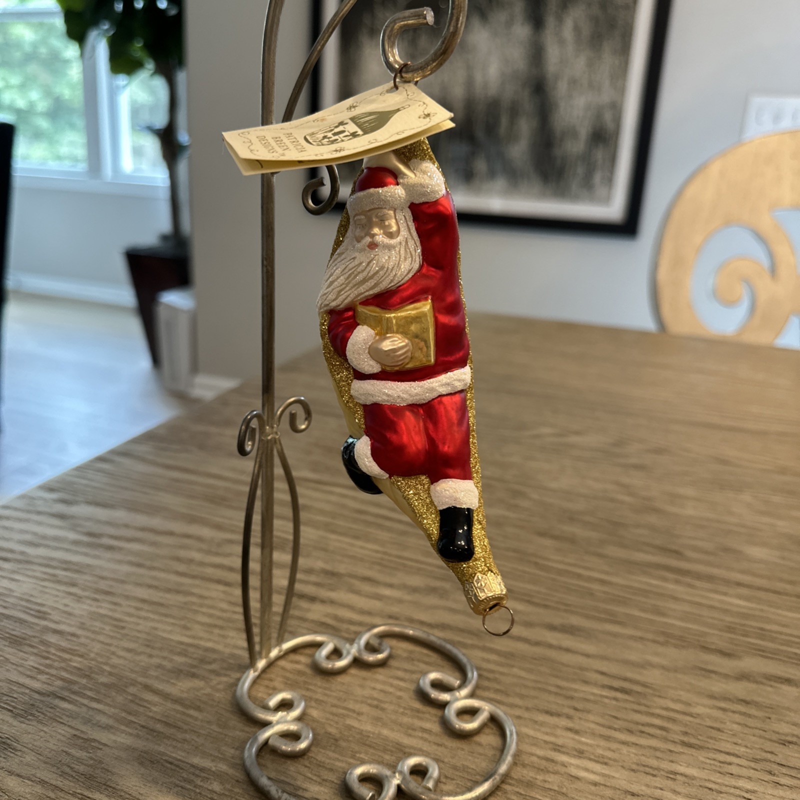 Rare 1997 Patricia Breen A Respite For Santa, Red And Gold 6.6\