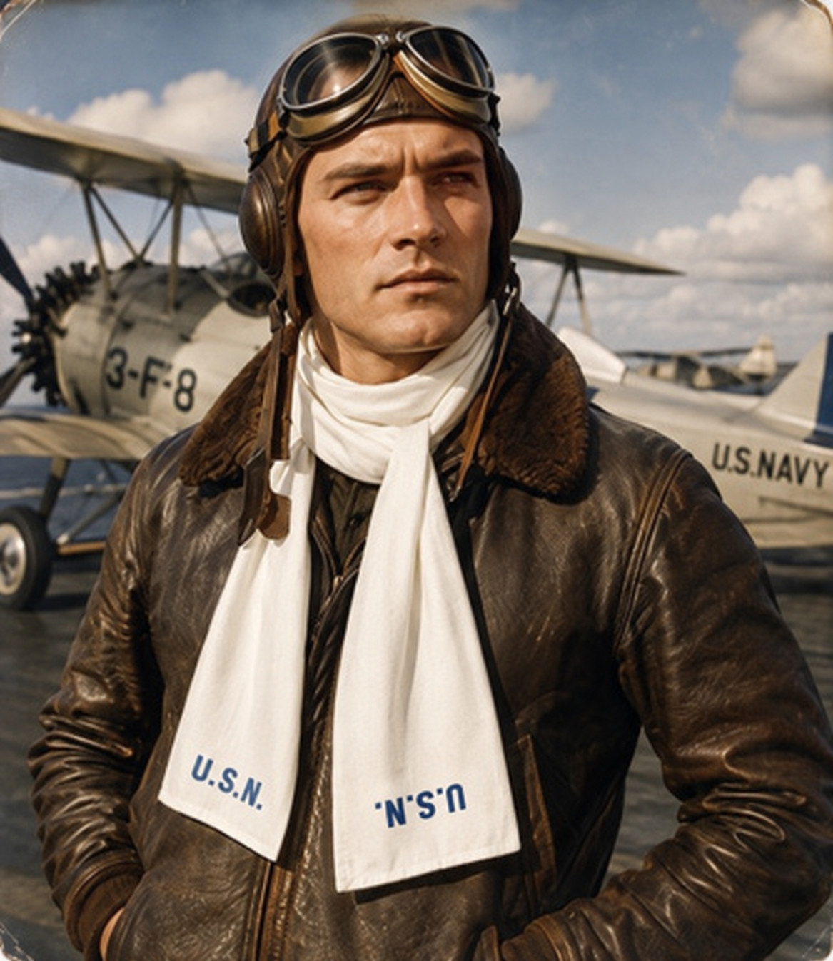 US NAVAL AVIATOR’S FLYING SCARF 6 FEET