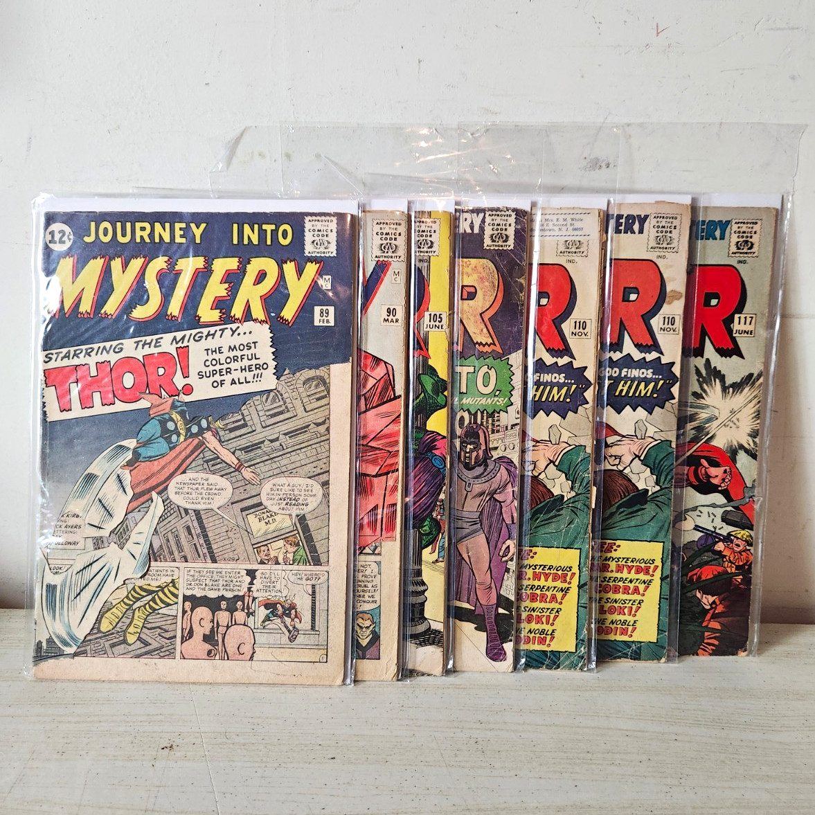 Marvel Journey Into Mystery Silver Age Comic Book Lot (Thor) Stan Lee.