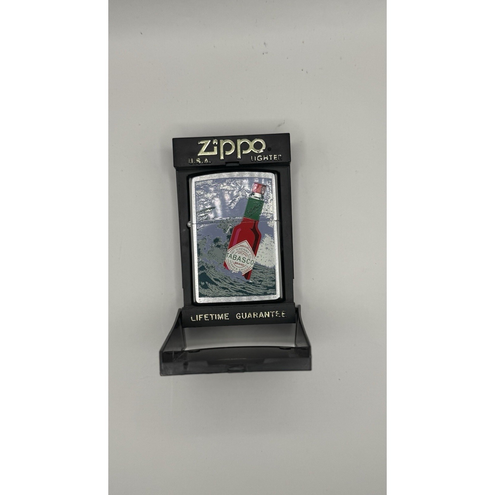Vintage Zippo 1997 Tabasco Series ￼New In Box Unfired