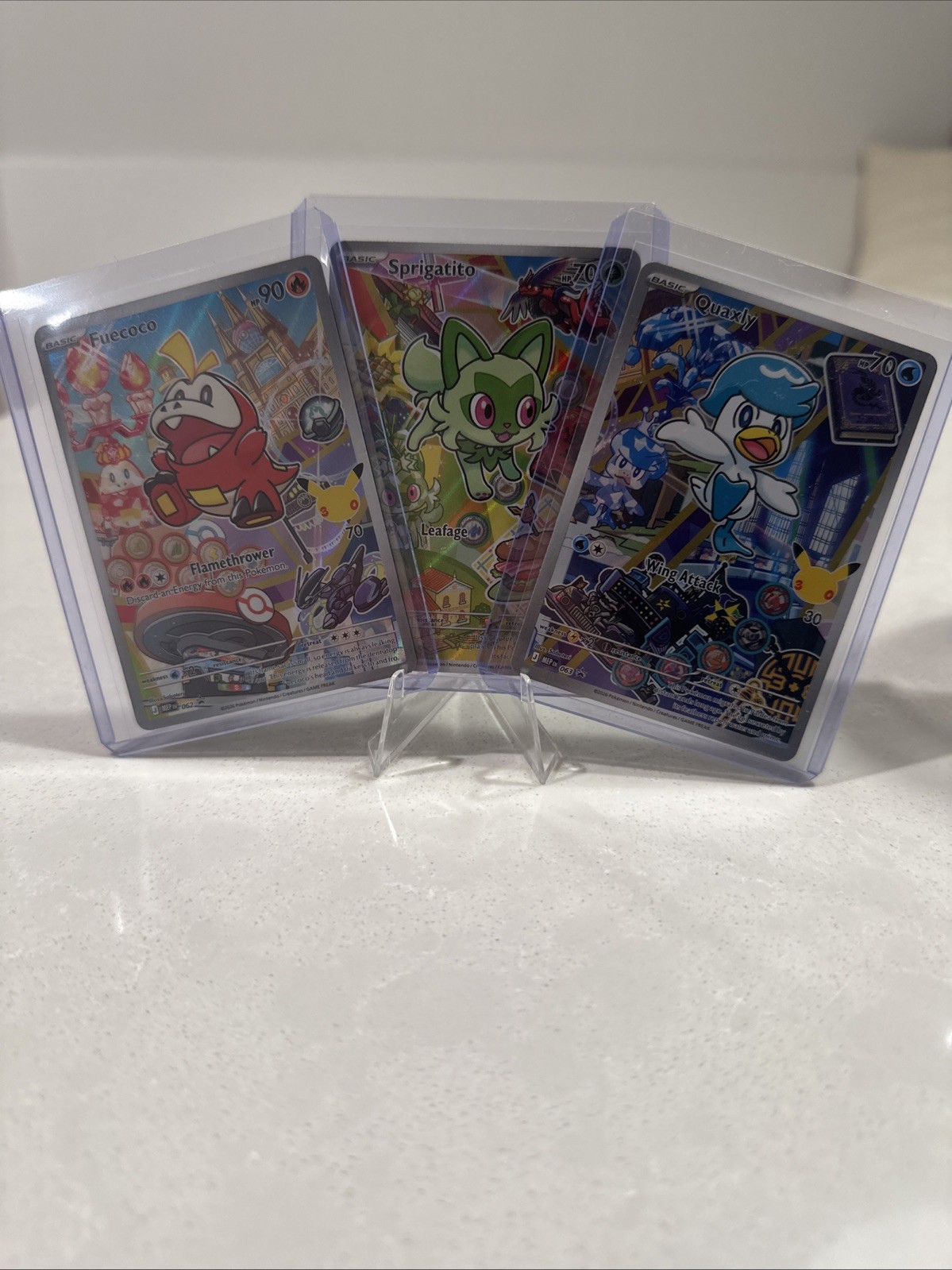 2026 Pokémon First Partners Series 3 Quaxly,Fuecoco, and Sprigatito