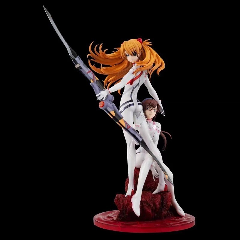 Eva 27cm Asuka & Mari Makinami Anime Action Figure Garage Kit Collectible Toy