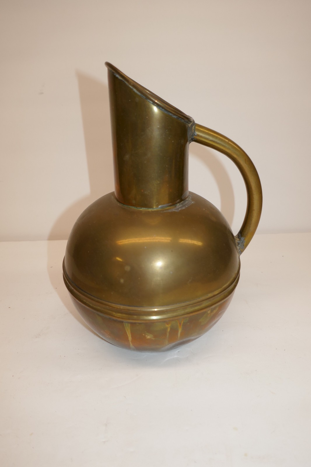 Antique Brass All Metal Male Urinal. Scarce and Difficult to Find