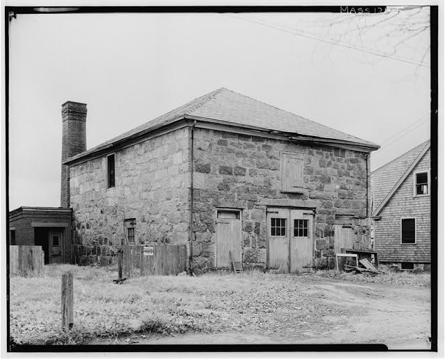 Photo:Newburyport Massachusetts 1934 Gaol Gaoler\'s House & Barn HABS