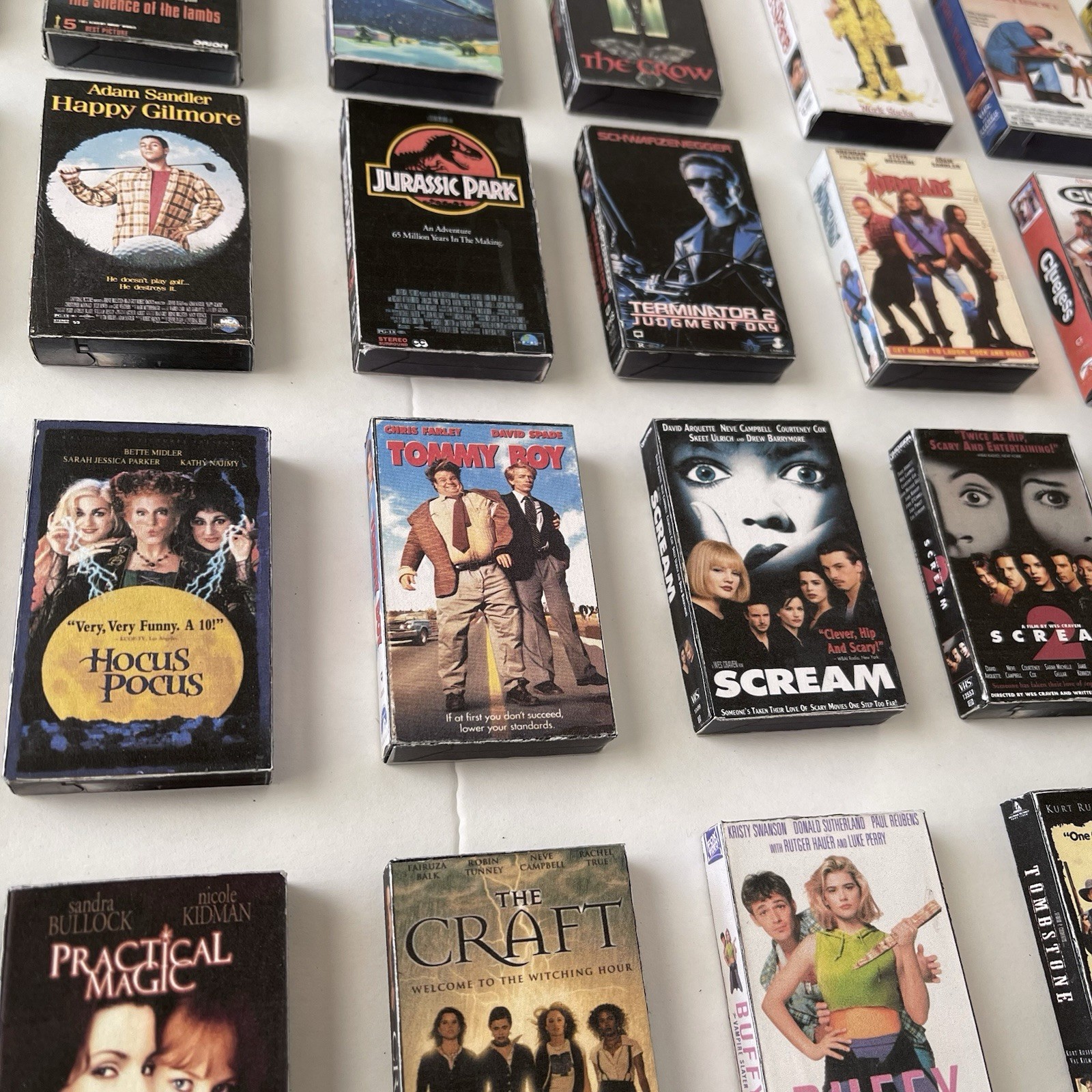 Retro 3D 90's Movies Mini VHS Refrigerator Magnets
