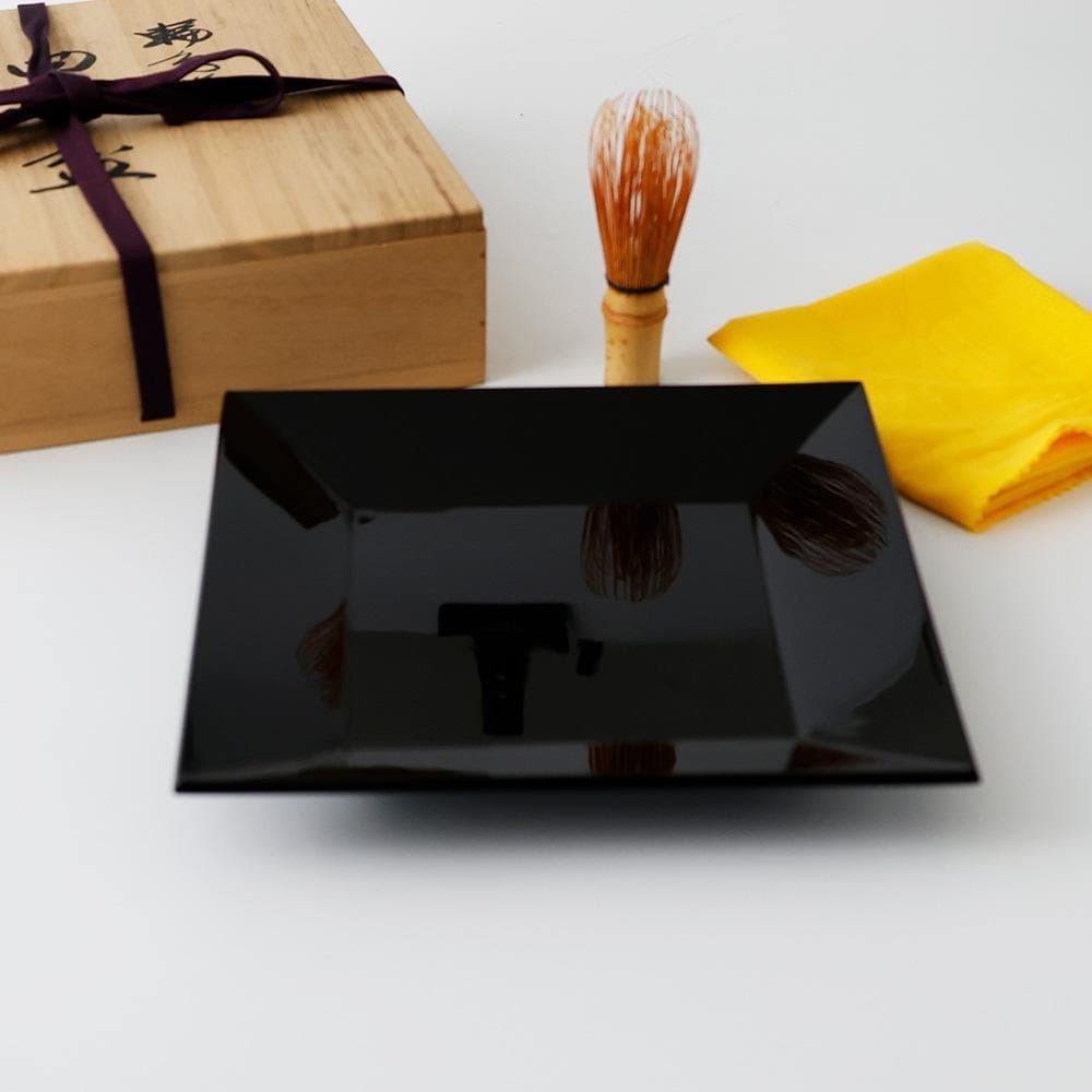 Japanese Wajima Nuri Lacquer Square Tray Yamamoto Seikodo