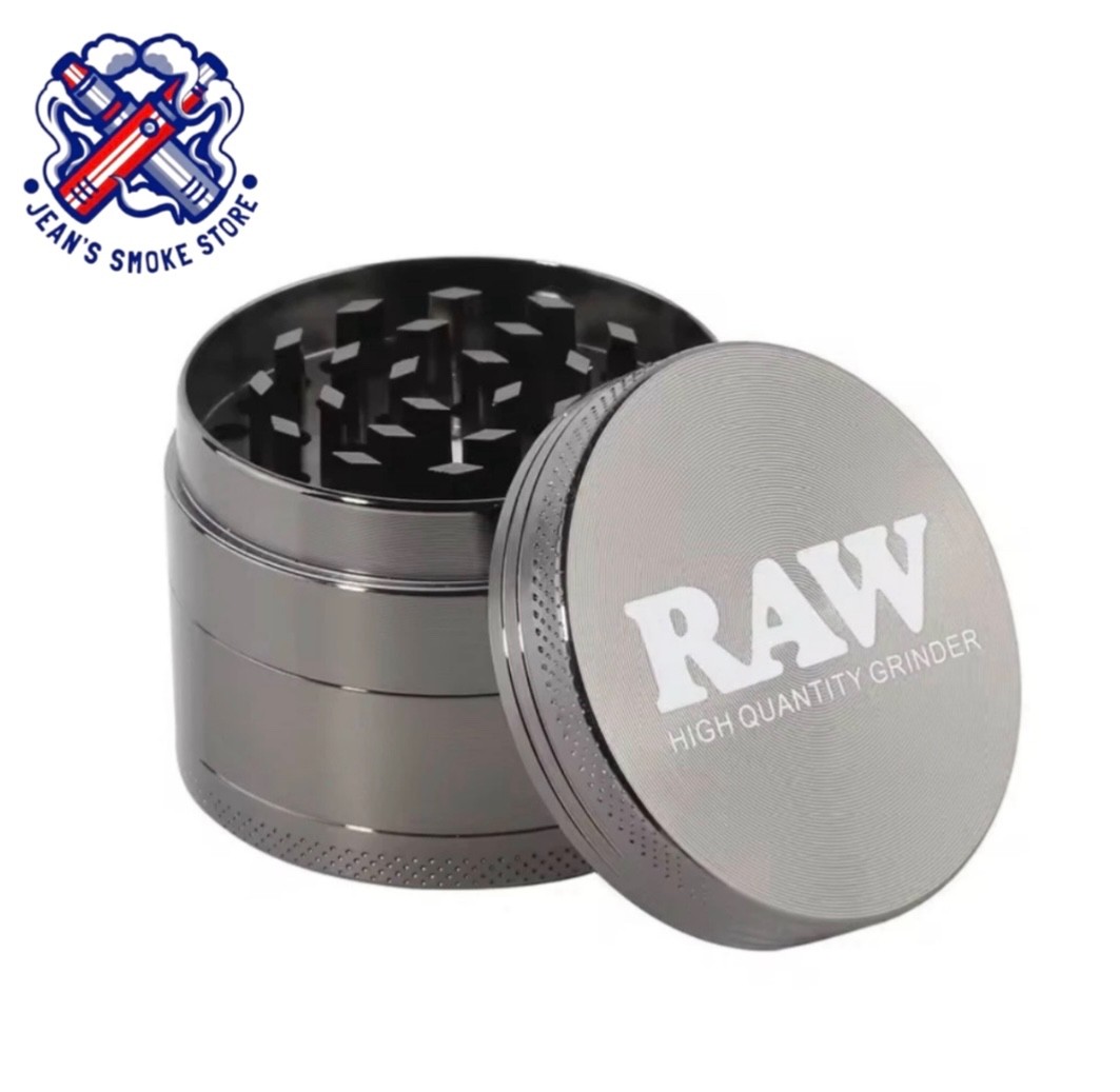 Raw Grinder Herbal - Herb SHREDDER, 4 piece Weeds - Metal -  Grind