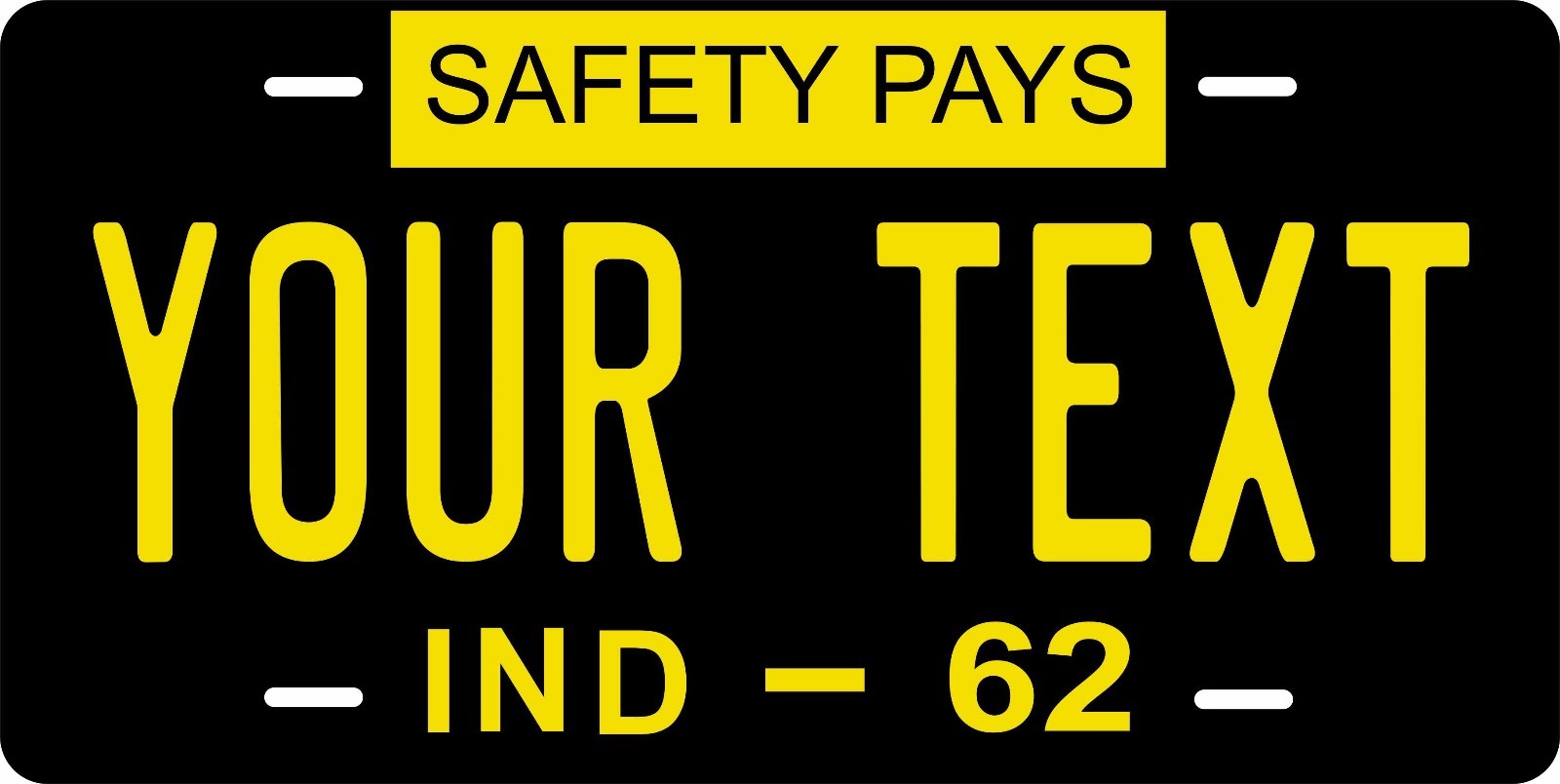 Indiana 1962 License Plate Personalized Custom Car Bike Motorcycle Moped