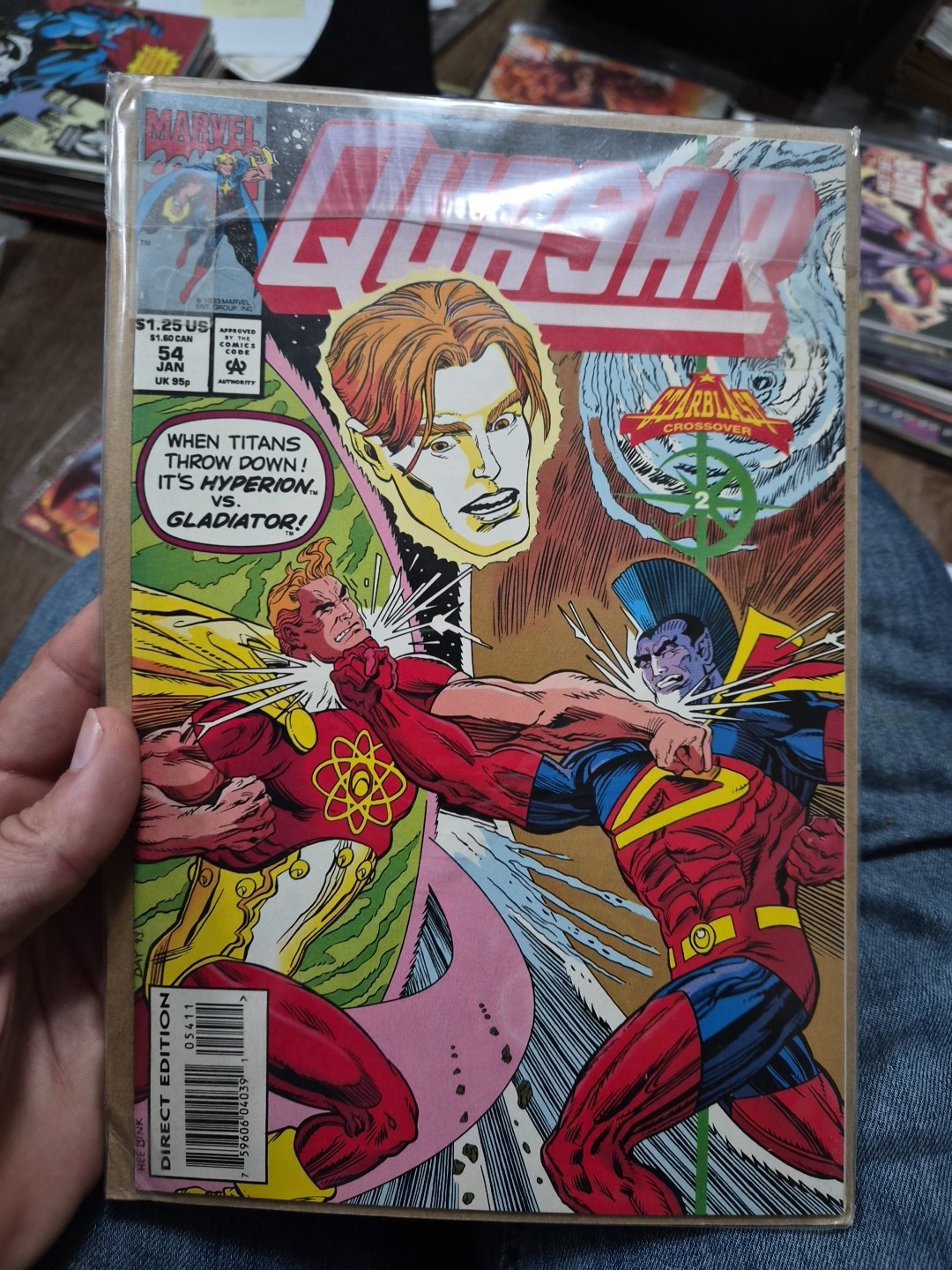 Quasar #54 Newsstand Variant (Marvel Comics January 1994)