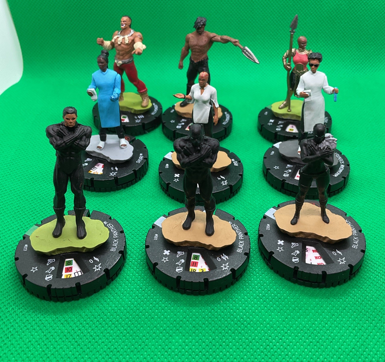 Heroclix - Wakanda - Black Panther Lot of 9 Heroclix  - Marvel - Wizkids