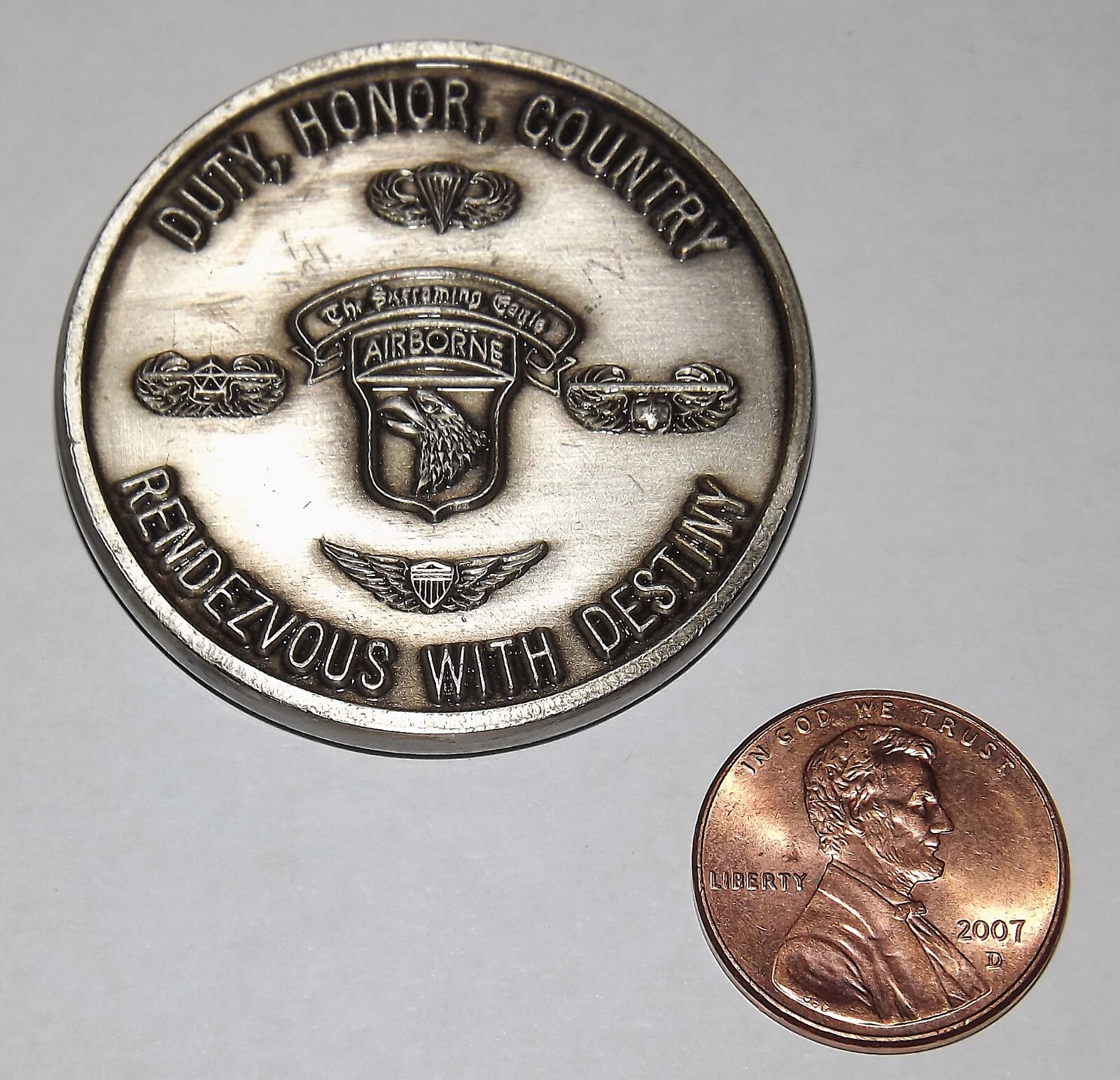 Challenge Coin - US Army - 101st Airborne - Florida - 1976 - 2001 - 25th Anniver