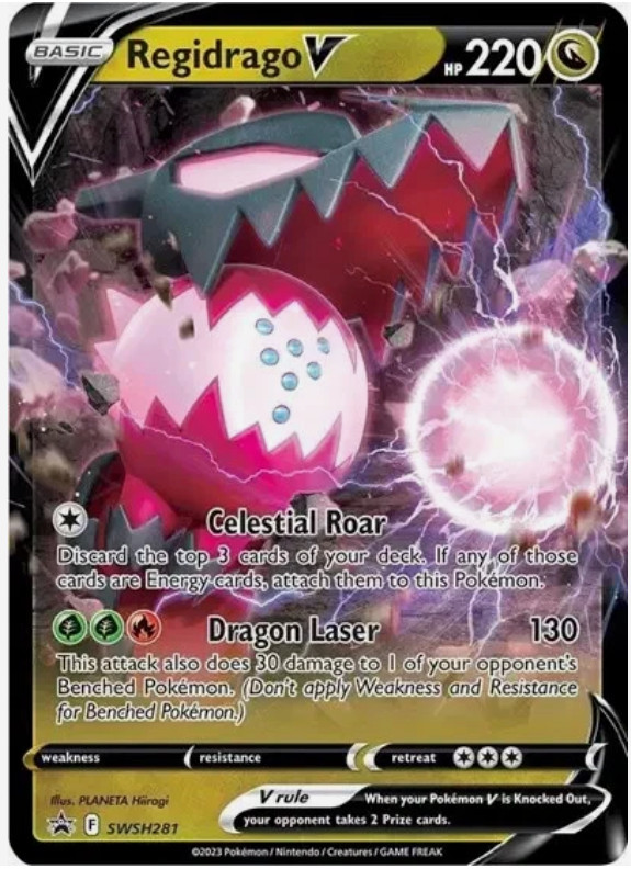 Regidrago V - SWSH281 - Black Star Promo - Sword & Shield - NM/M