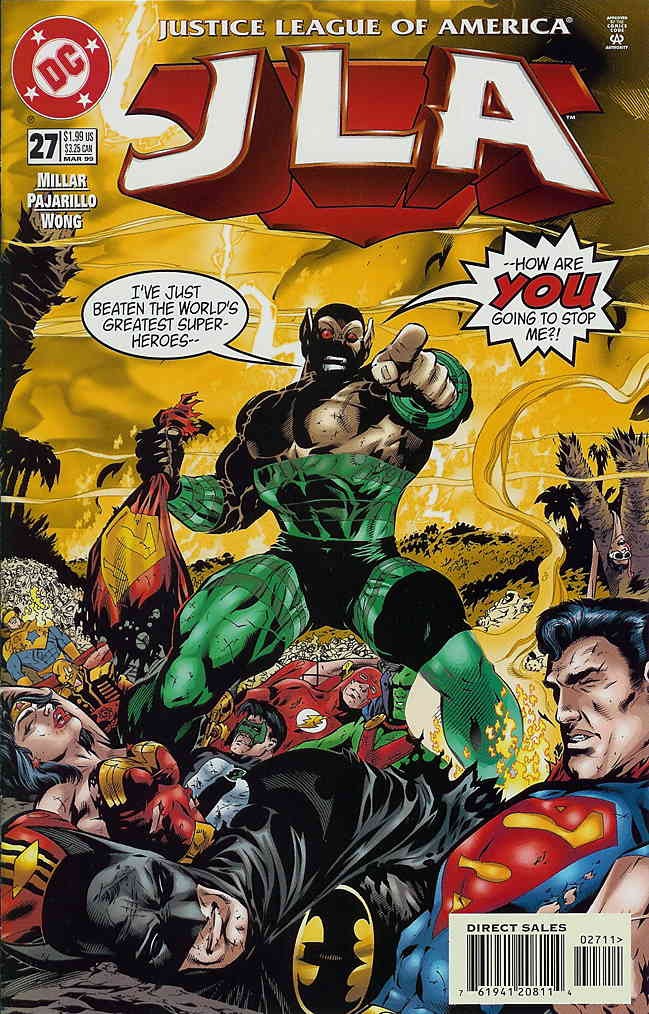 JLA #27 VF/NM; DC | Justice League of America Grant Morrison Mark Millar - w/Bag