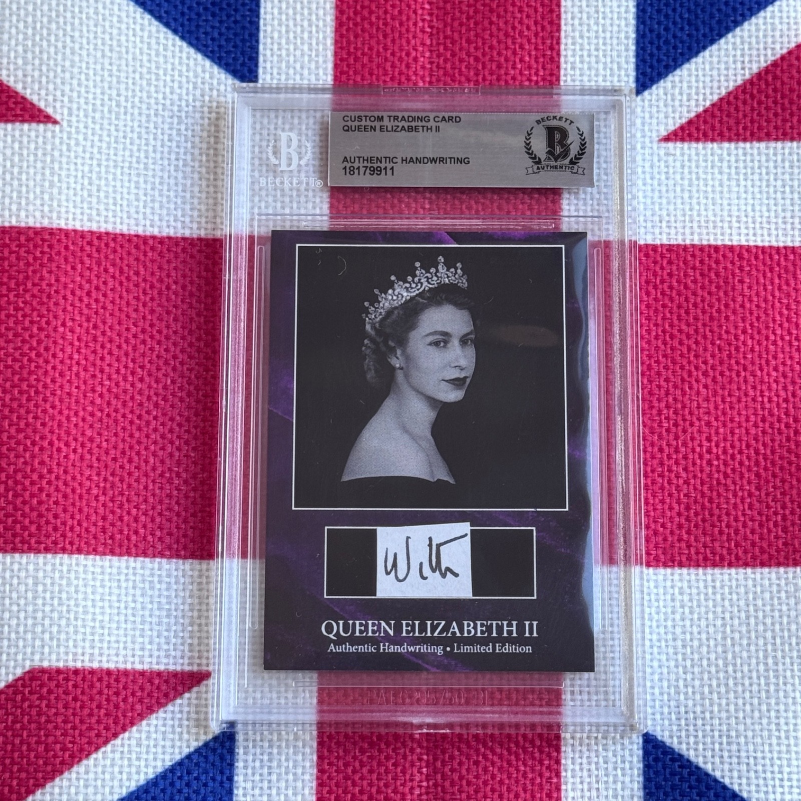 Queen Elizabeth II Handwritten Word from an Autograph Letter Signed Beckett BAS