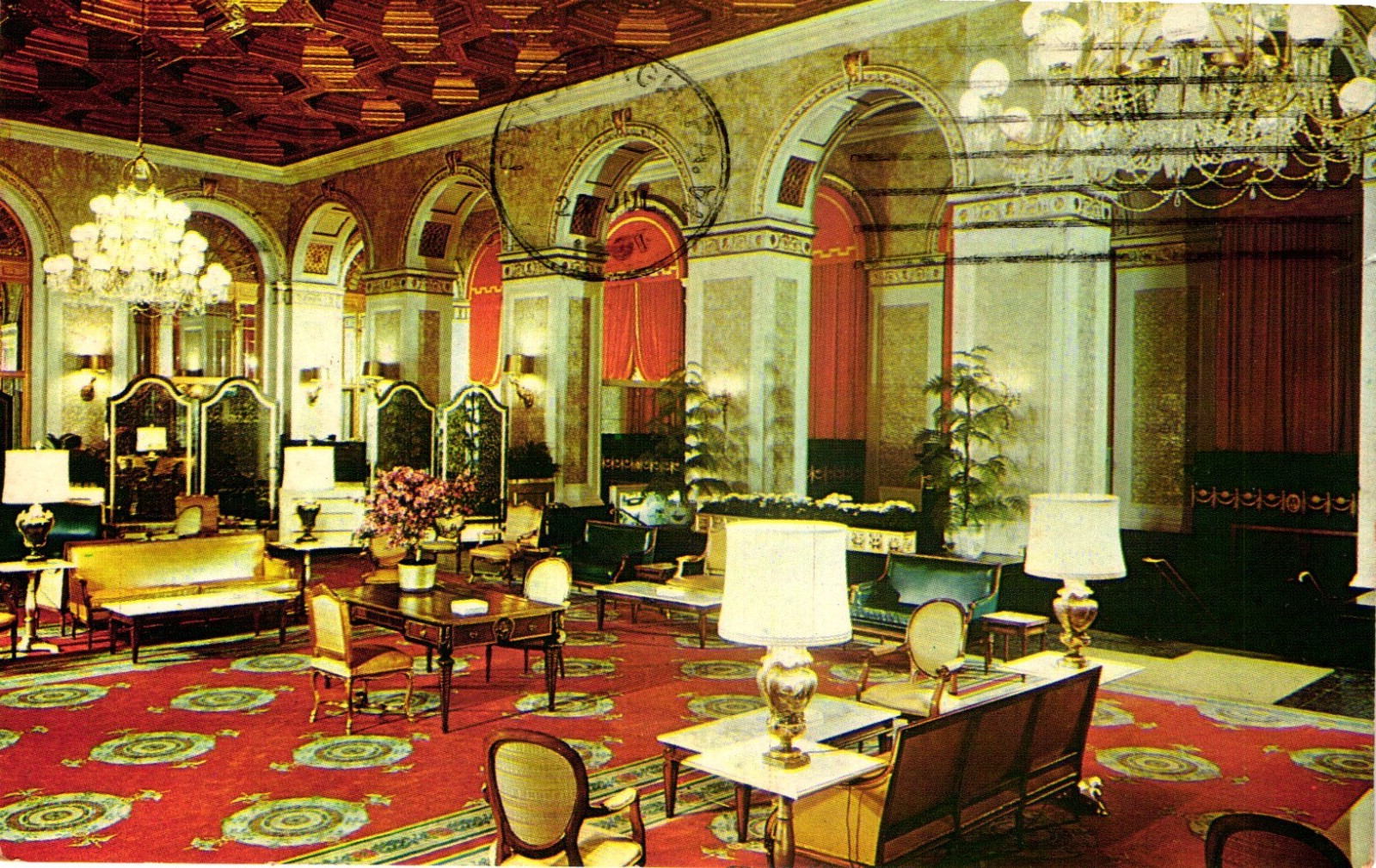 Vintage 1961 Penn-Sheraton Hotel Pittsburgh Pennsylvania Postcard POSTED