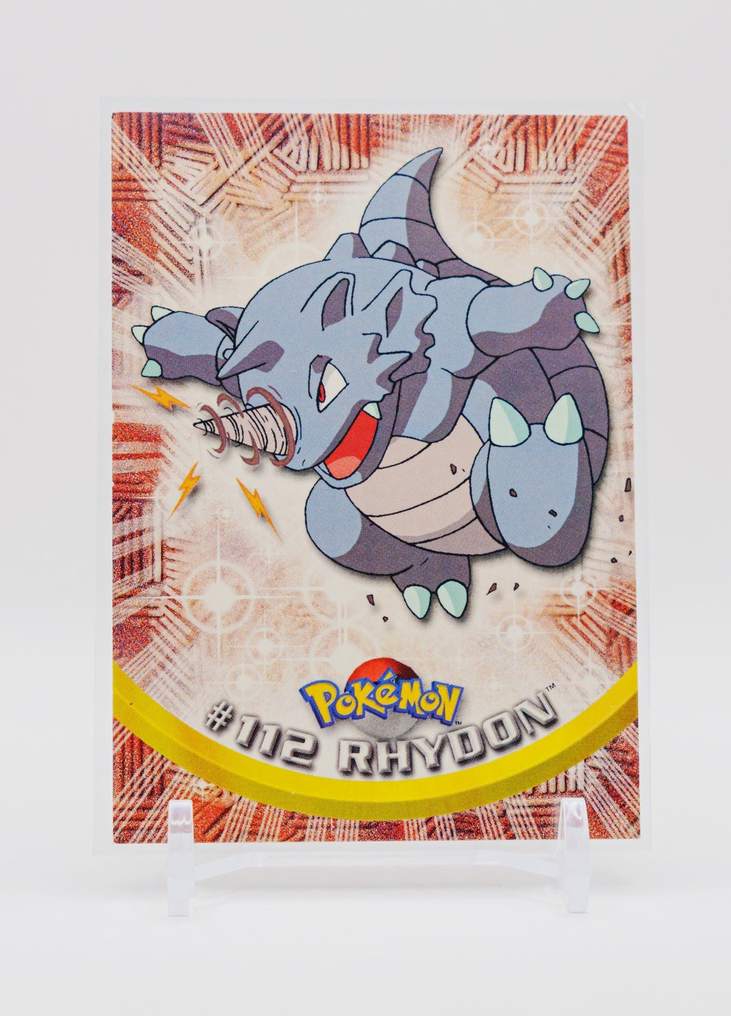 1999 Topps TV Animation Edition Pokémon Rhydon #112 Trading Card