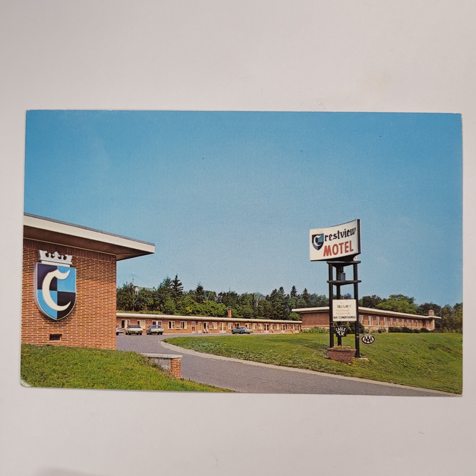 Crestview Motel AAA Soo Locks Sault Ste Marie Michigan MI Vintage Postcard c1960