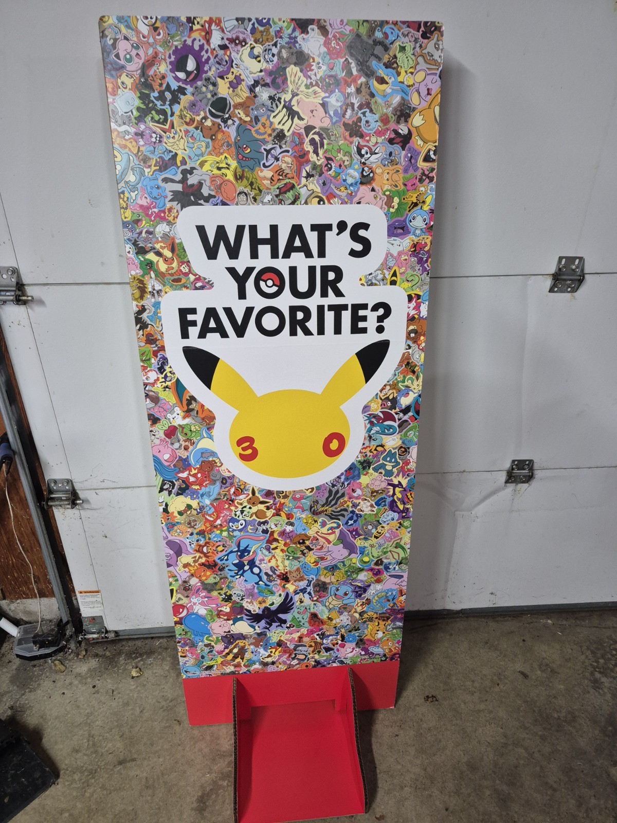 Pokemon Pokémon “What’s Your Favorite?” 30th Anniversary Display Sign  5\' x 21\
