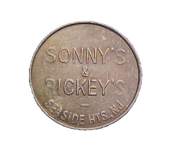 Vintage Sonny's & Rickey's Seaside Heights NJ Skillful Winner Token -c7014xux