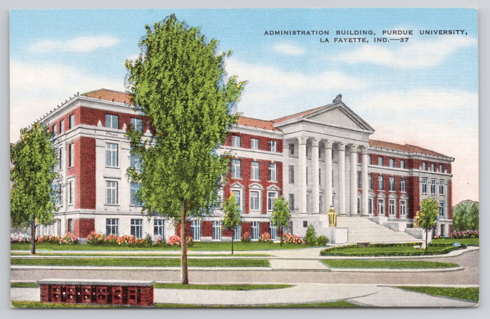 Purdue University, La Fayette, Ind, Vintage Postcard