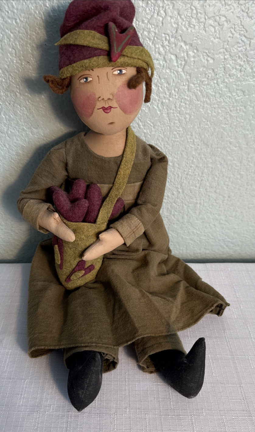 VTG Jacqueline Baird Huckleberry Folk Girl 17\