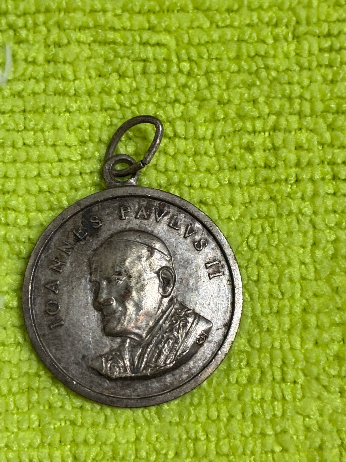 Vintage Catholic Pope John Paul II Medal Pendant