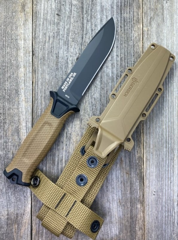 Gerber StrongArm Fixed Blade Knife Plain Edge - Coyote Brown - NIB
