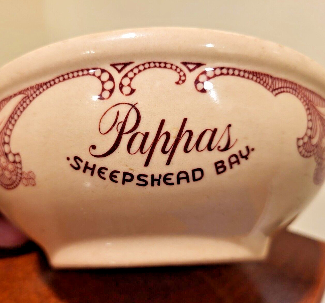 PAPPAS Sheepshead Bay Brooklyn NY Shenango China  ROSE POINT  INCA WARE 1940's?
