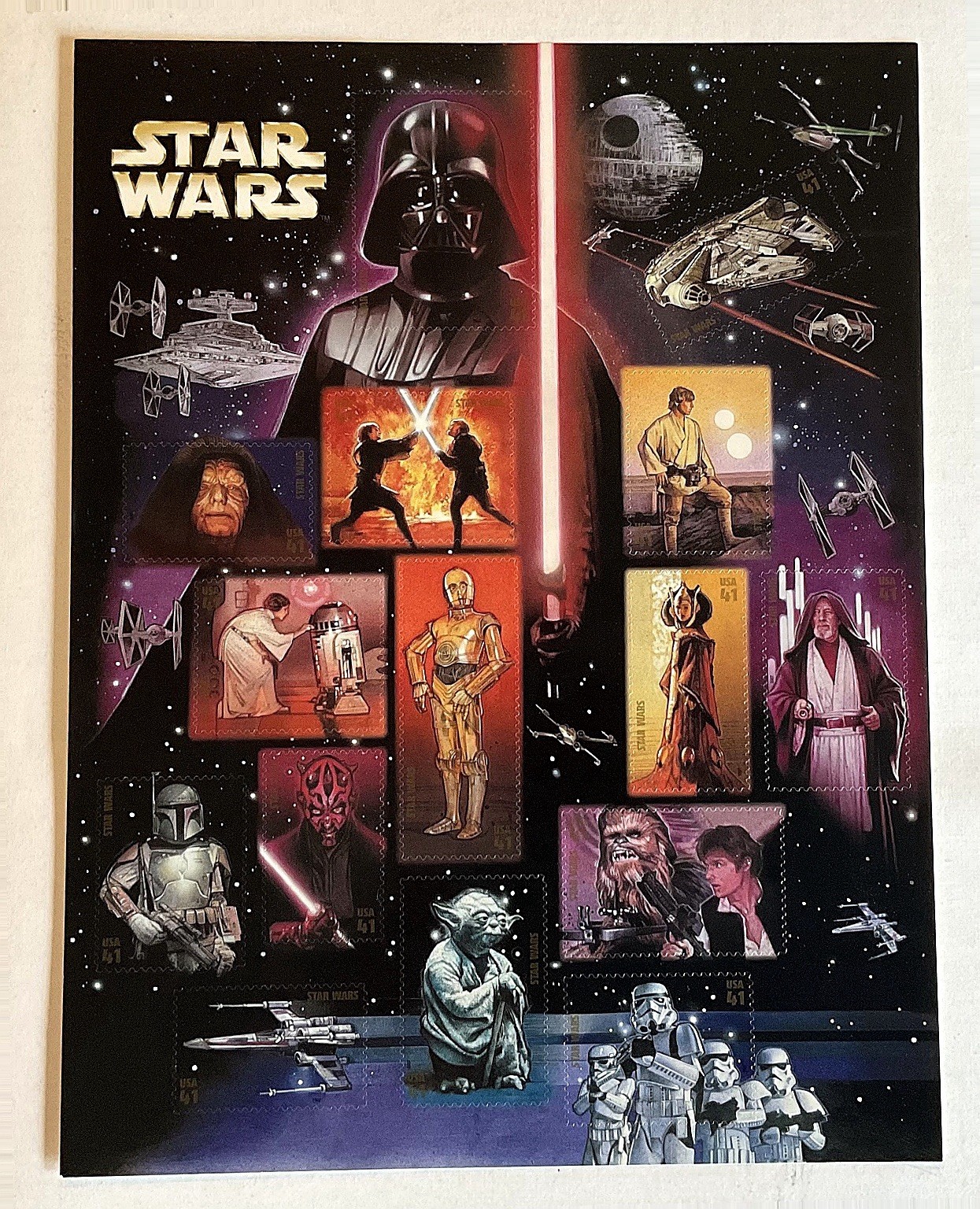 Rare Star Wars - Rare Collectible 2007 Postage Stamps