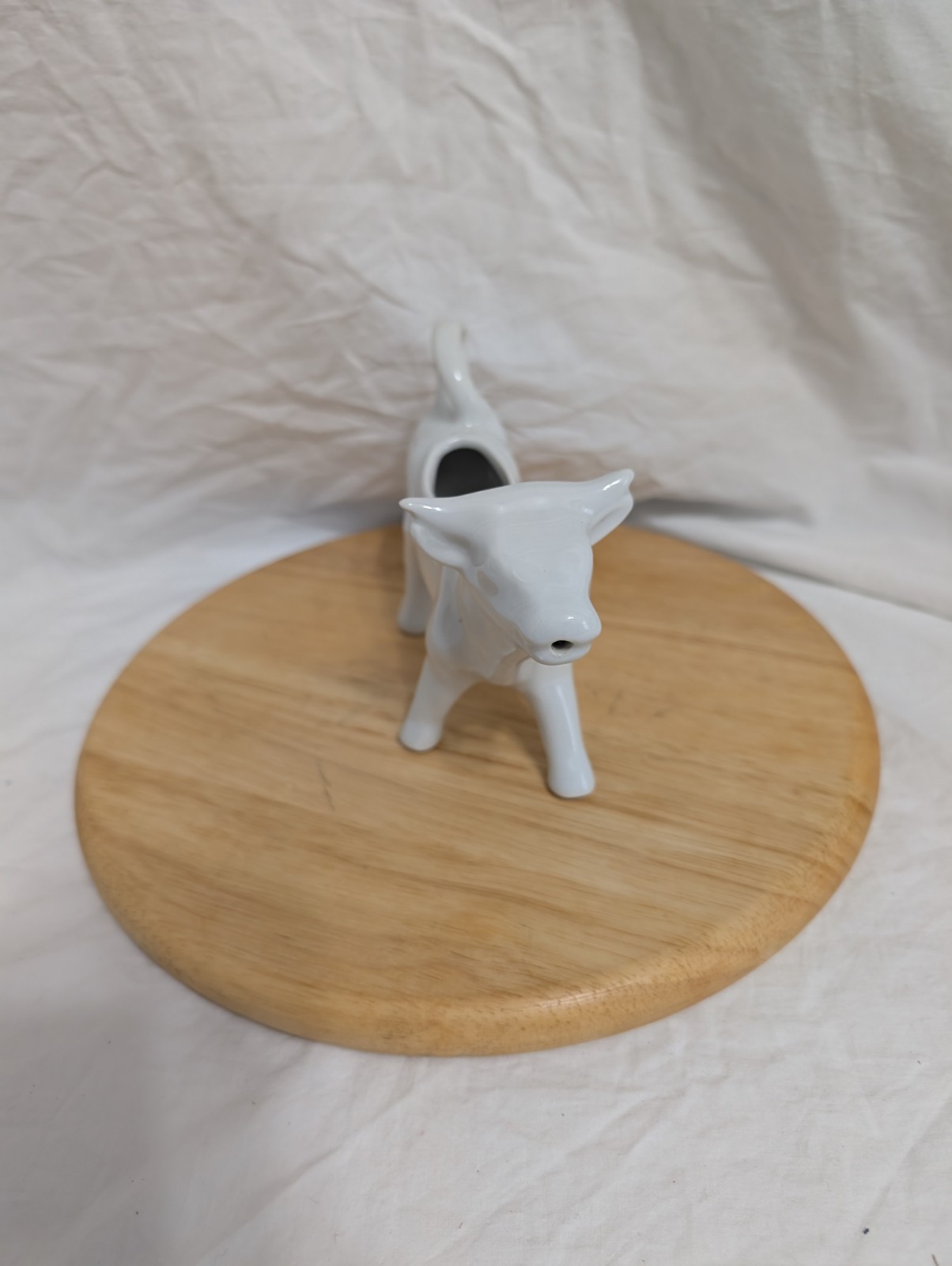 # 229 Vintage White Porcelain Cow Creamer French Country Farmhouse Cottage Decor
