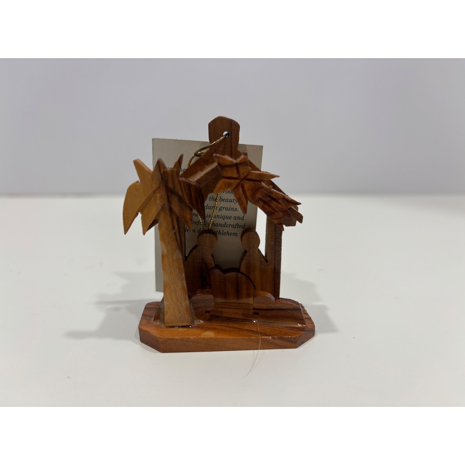 The Olive Tree Bethlehem Olive Wood Nativity Ornament Handcrafted Holy Land